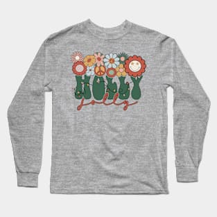 Holly Jolly Floral Long Sleeve T-Shirt